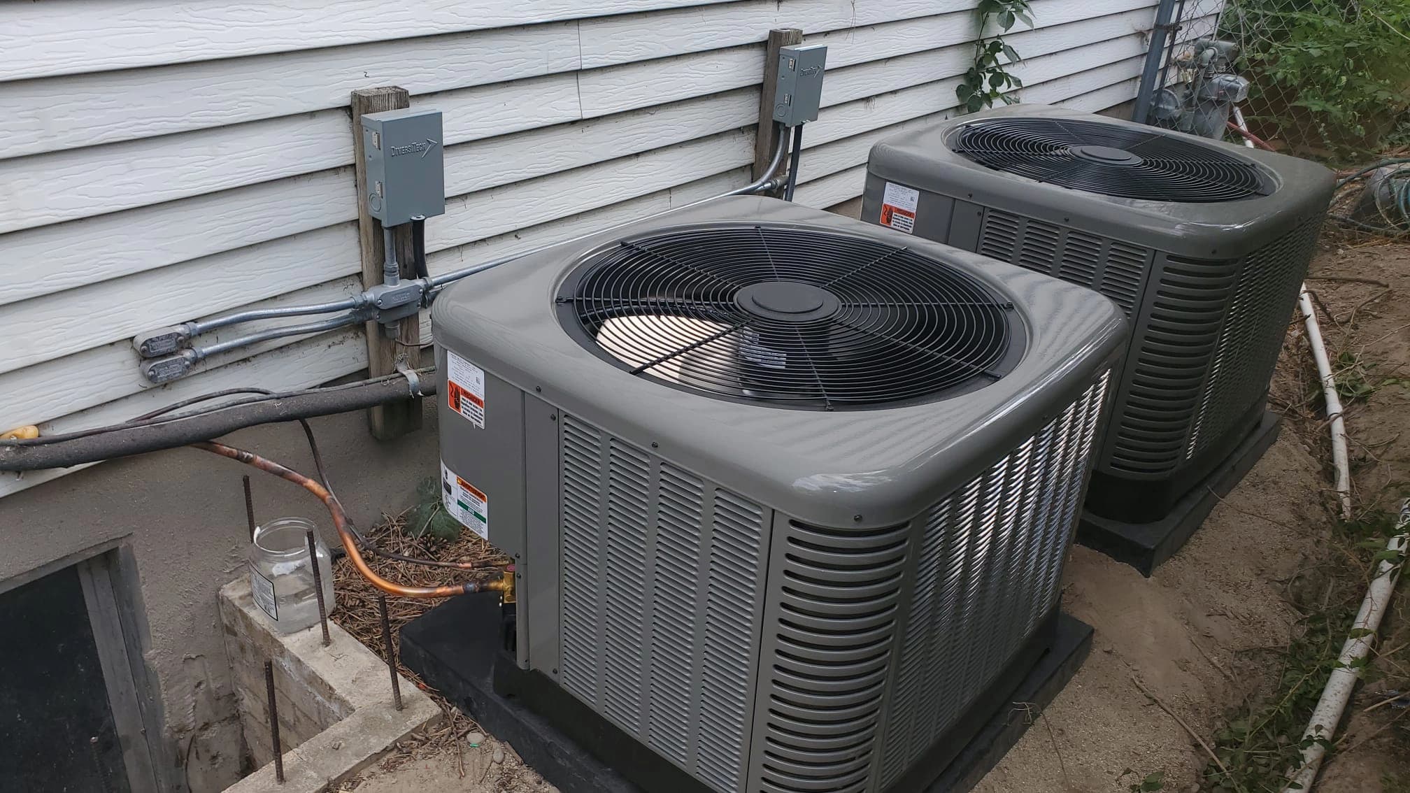 Dual AC Condenser Setup